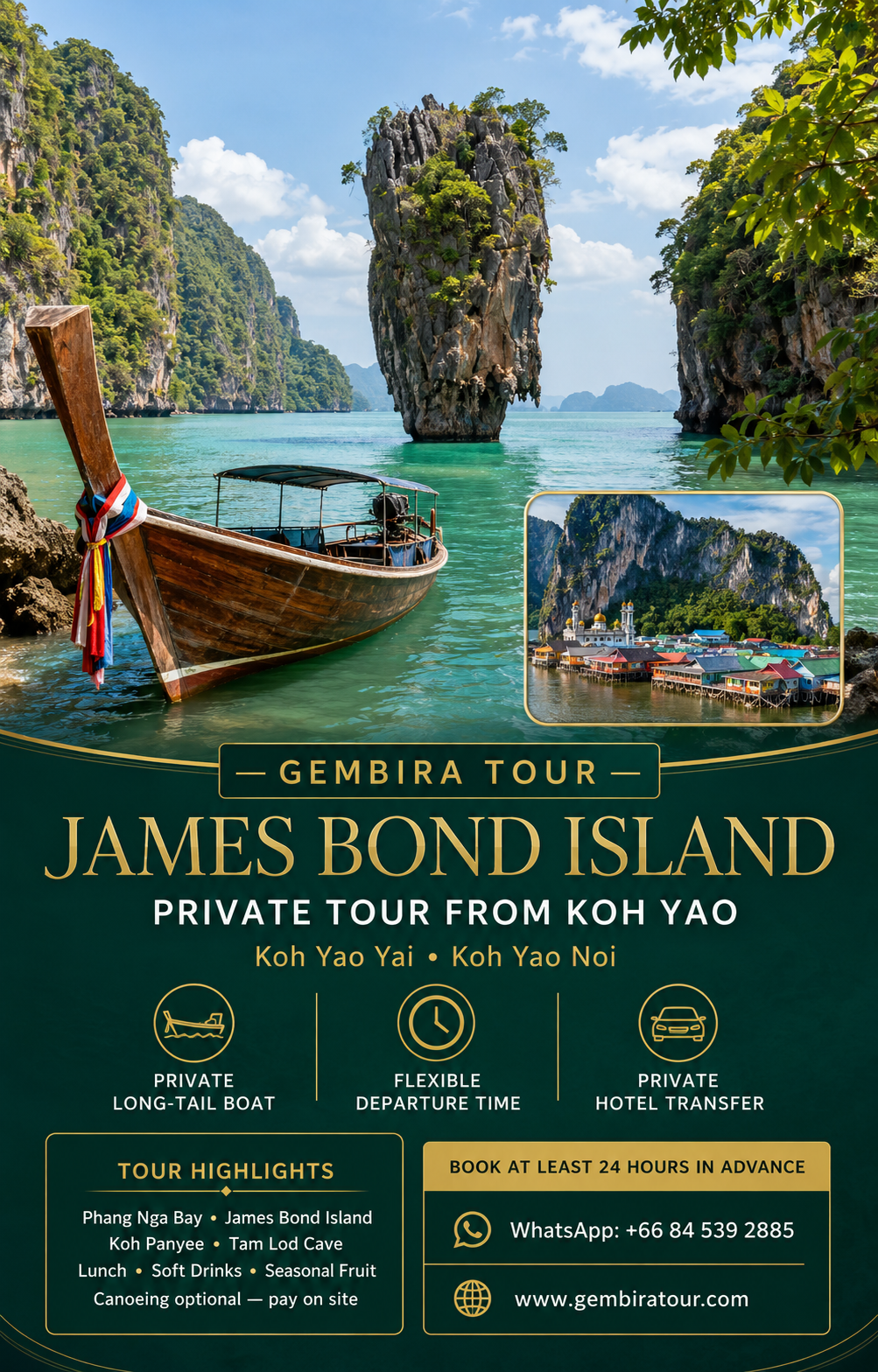 James Bond island tour from Koh Yao